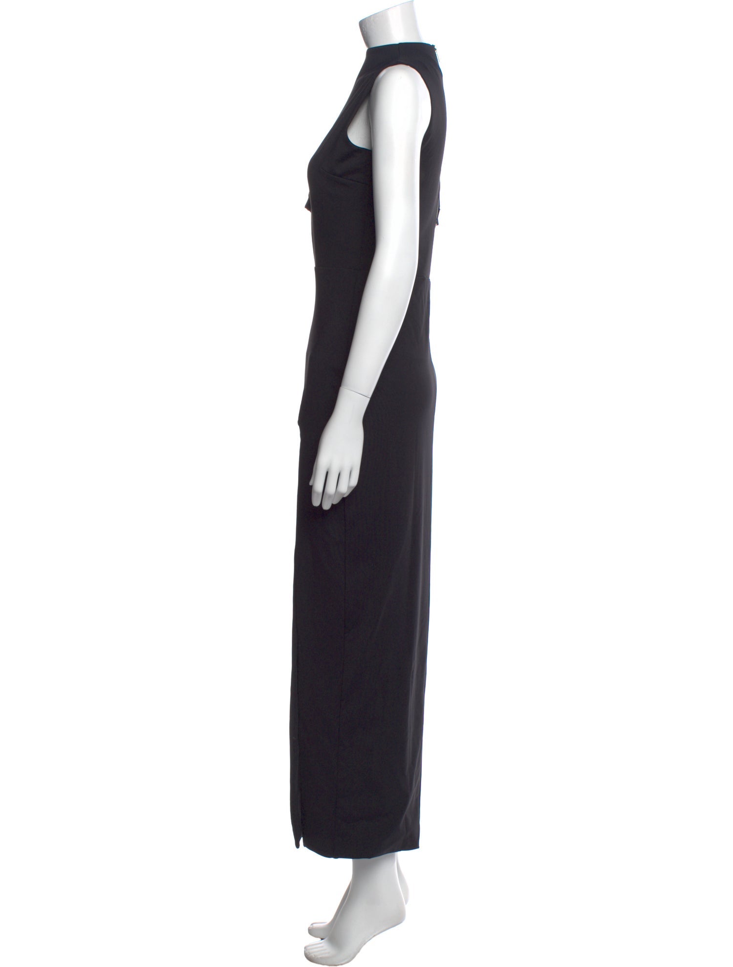ASHLYN Mock Neck Long Dress
