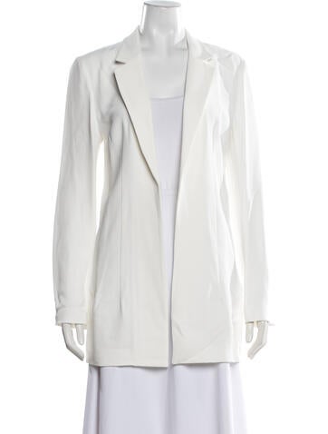 Pre-owned Ashlyn Silk Blazer W/ Tags In White
