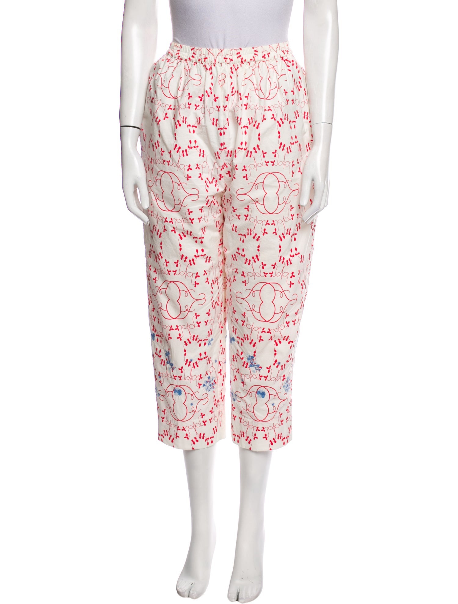Aodress Printed Straight Leg Pants