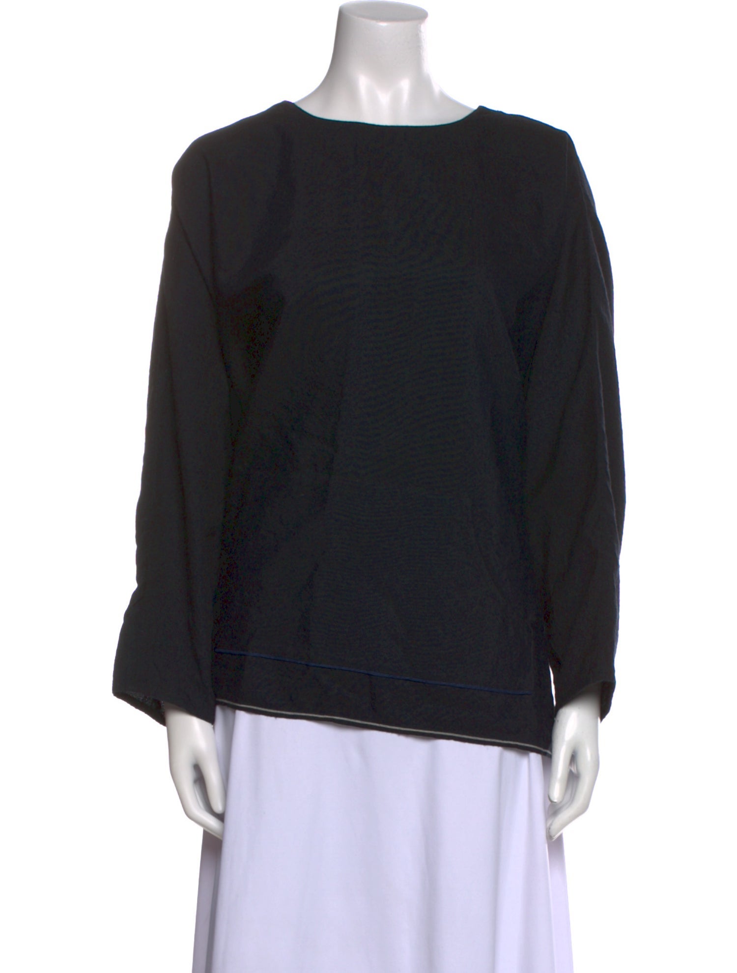 Aodress Wool Bateau Neckline Sweatshirt w/ Tags