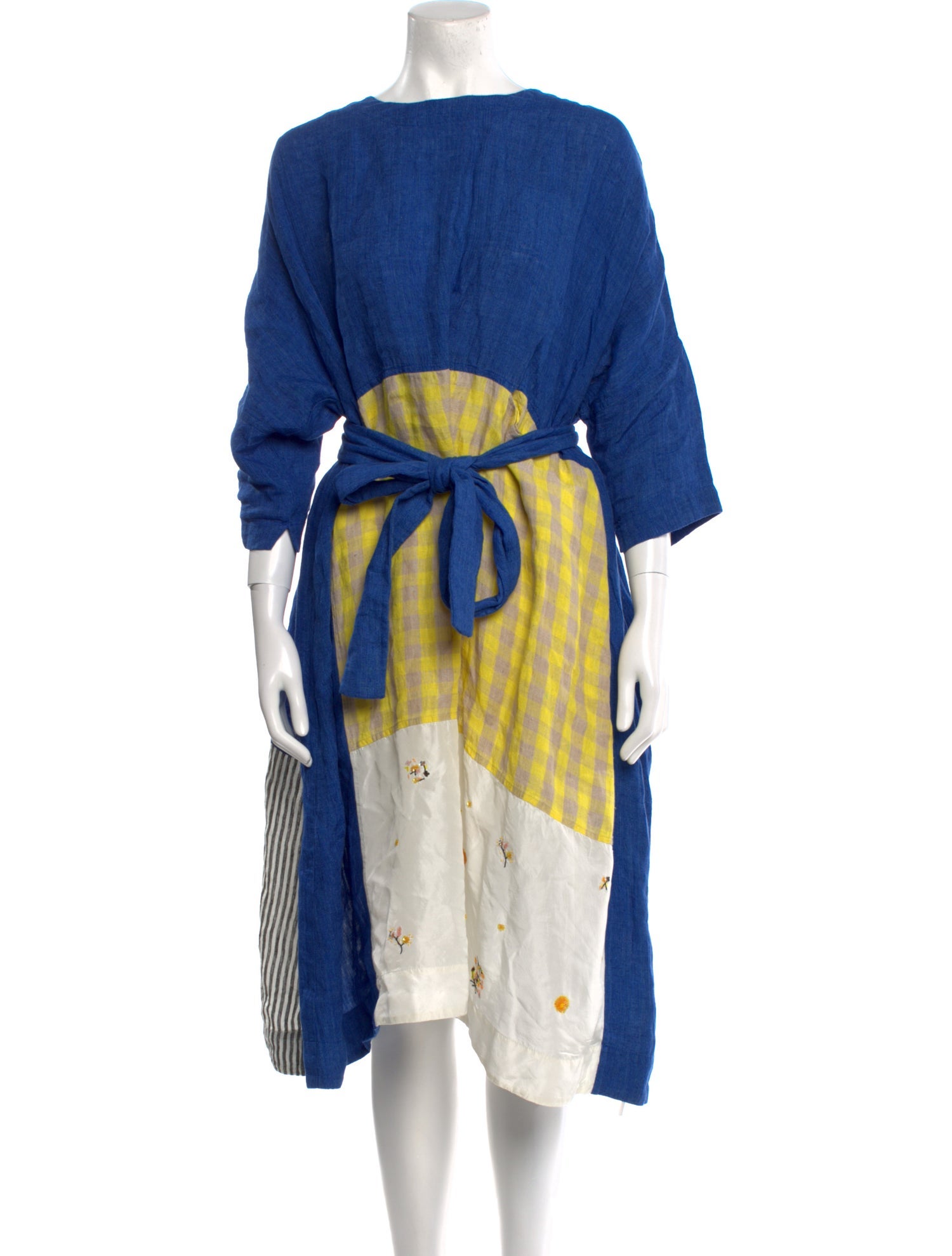 Aodress Linen Knee-Length Dress