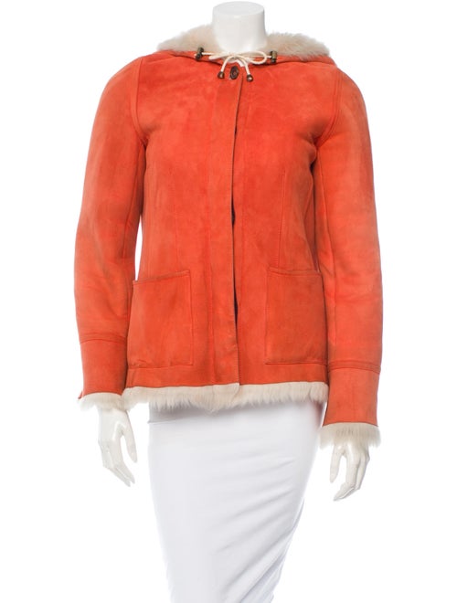 Asprey Shearling Jacket Orange