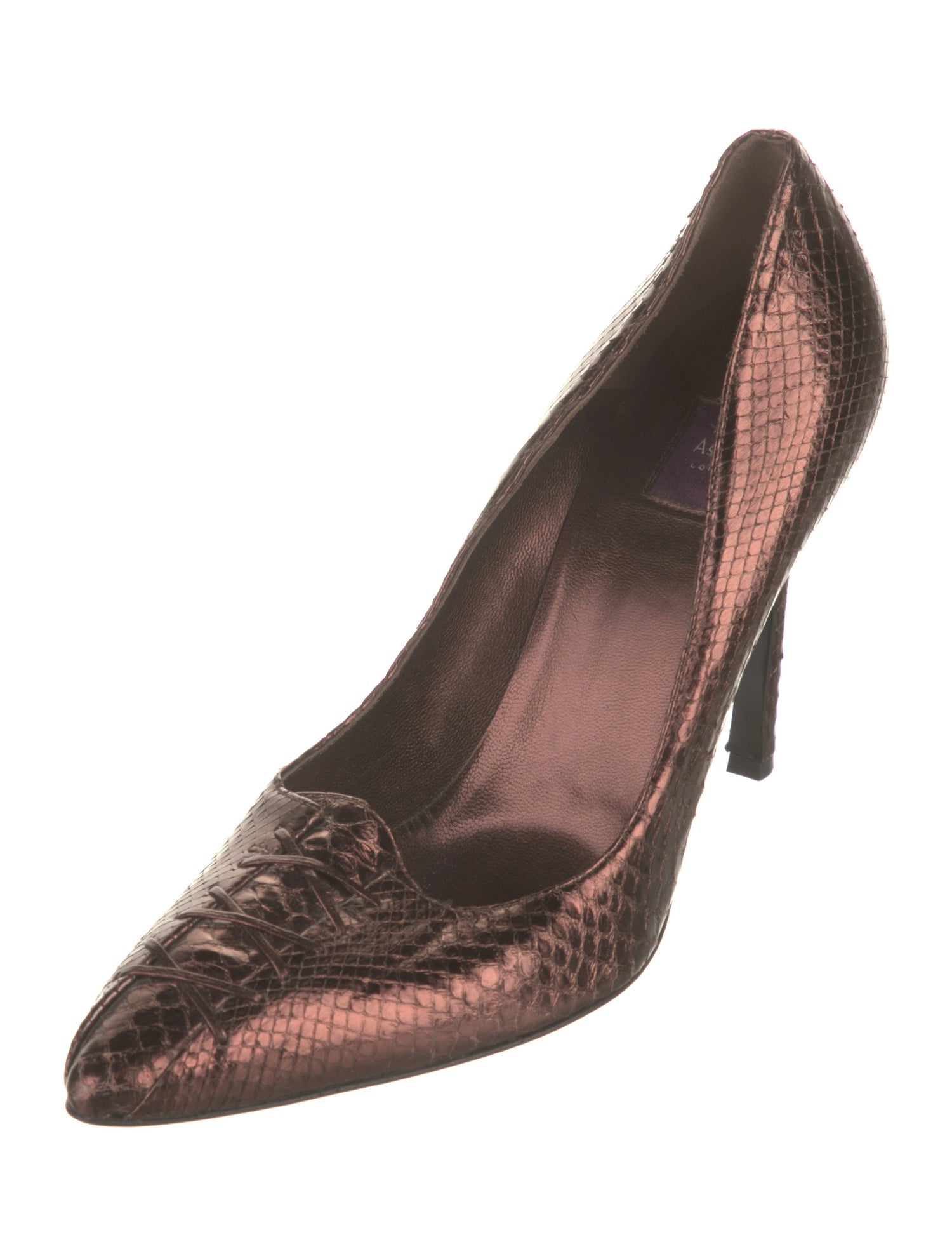 Asprey Snakeskin Pumps
