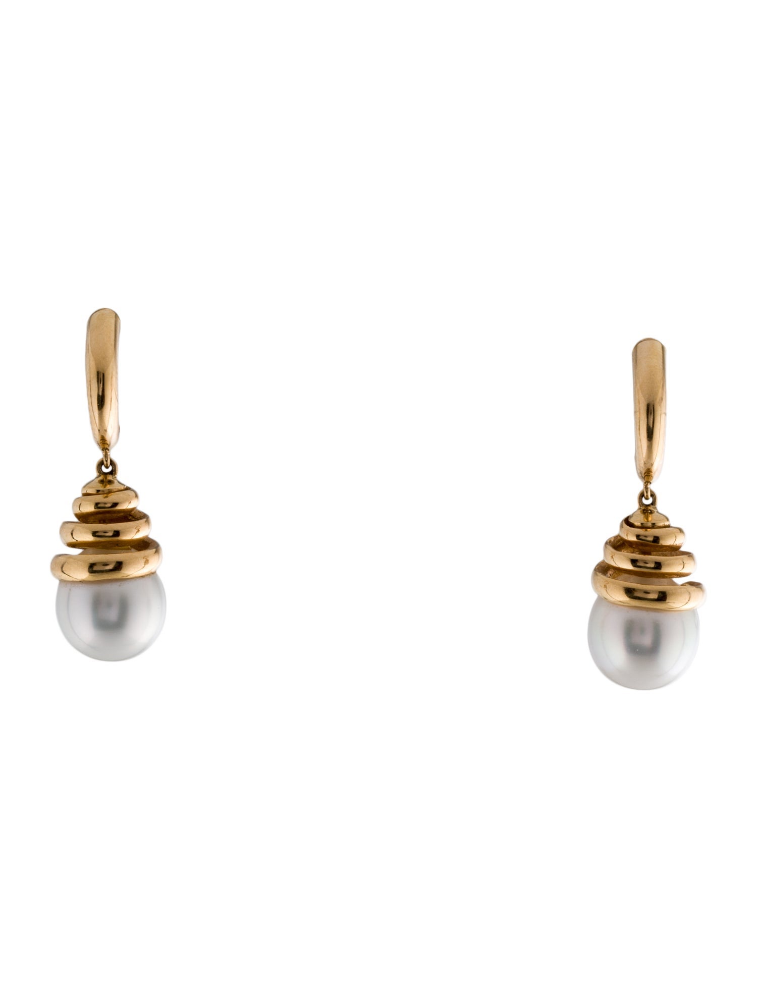 Asprey 18K Pearl Drop Earrings