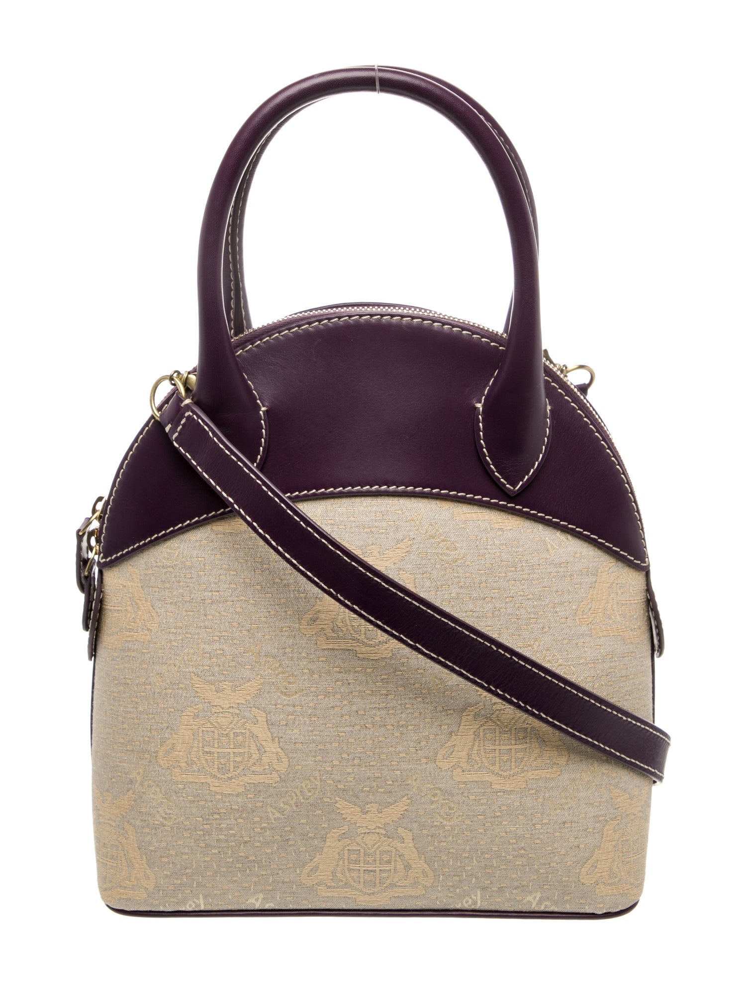 Asprey Leather Top Handle Bag