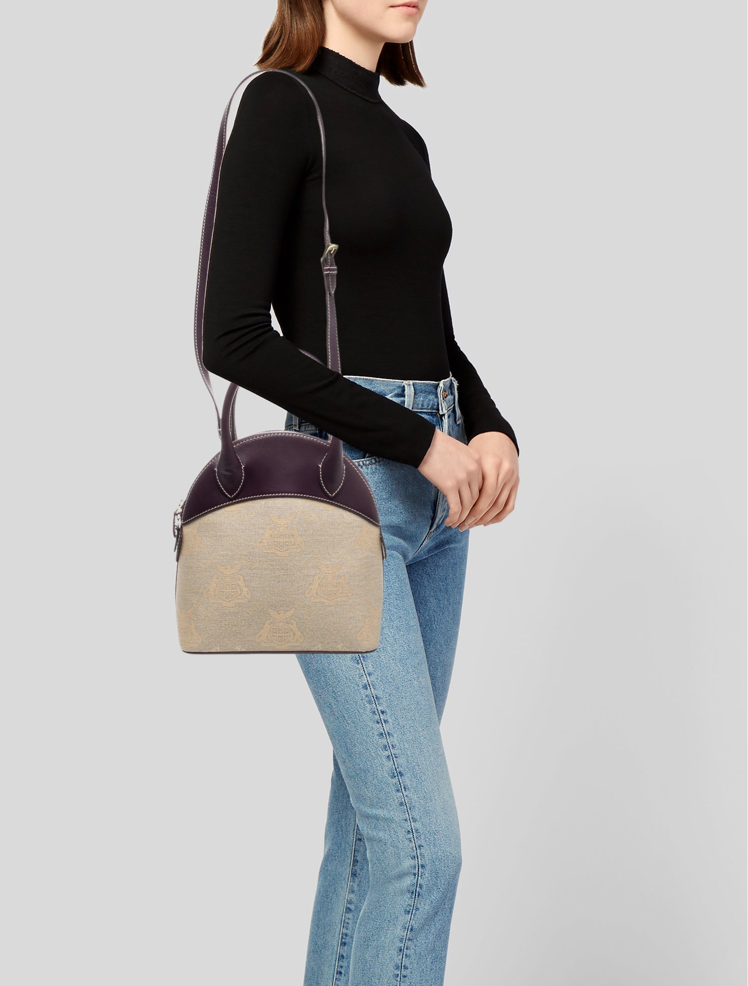 Asprey Leather Top Handle Bag