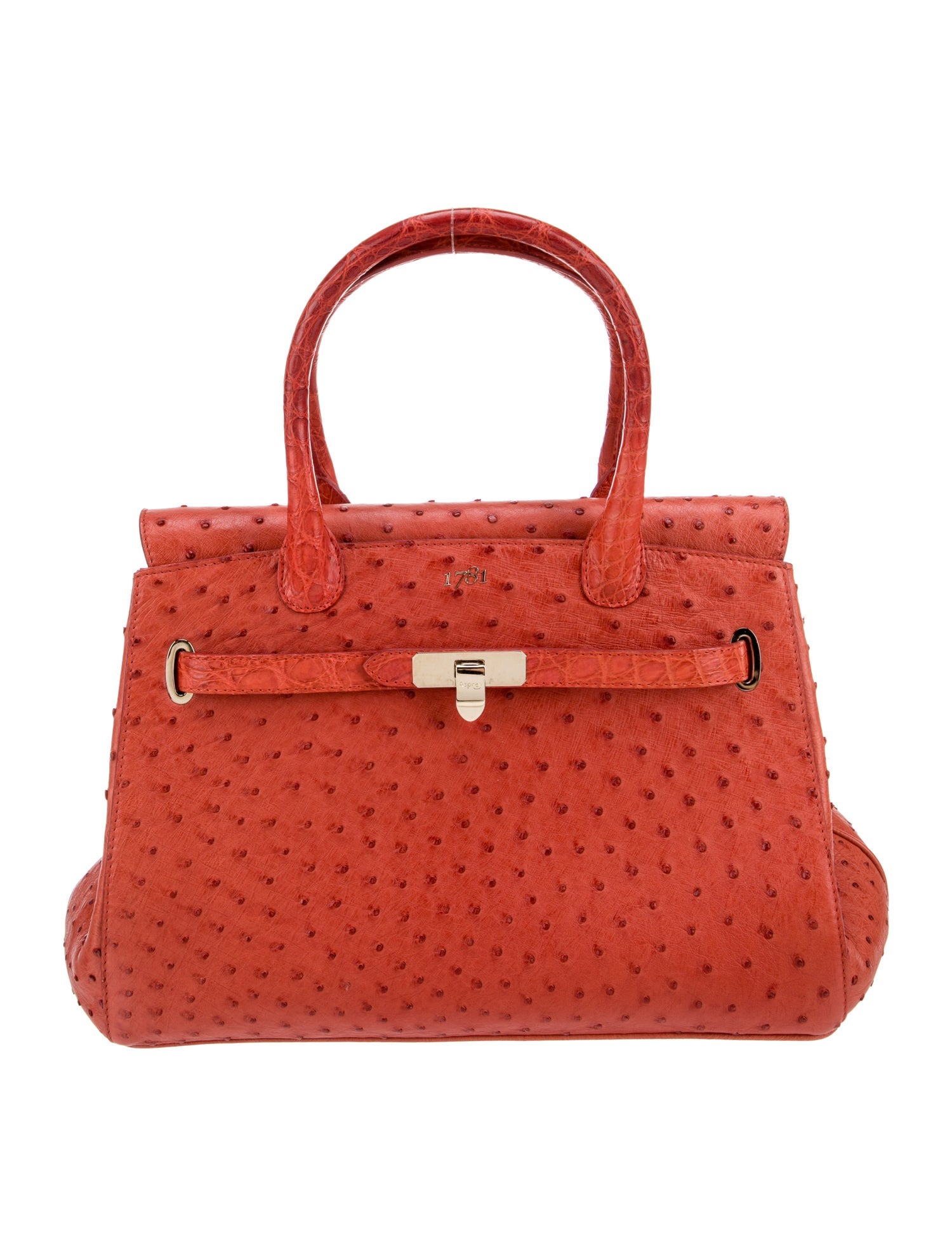 Asprey Ostrich Top Handle Bag