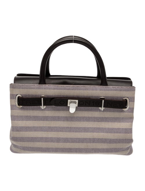 Asprey Canvas Top Handle Bag