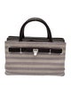 Asprey Canvas Top Handle Bag