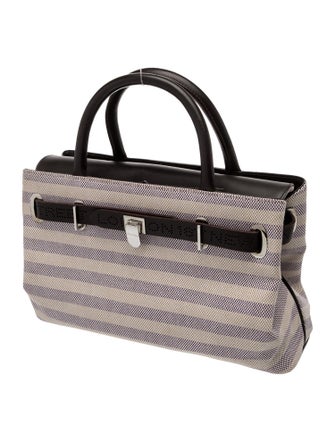 Asprey Canvas Top Handle Bag