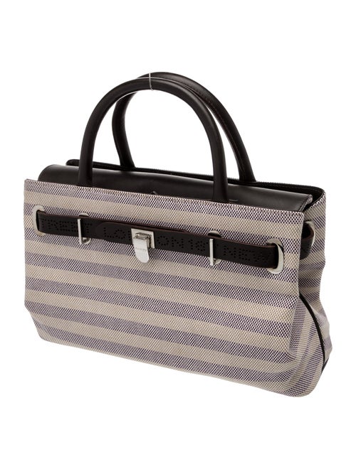 Asprey Canvas Top Handle Bag