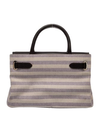 Asprey Canvas Top Handle Bag