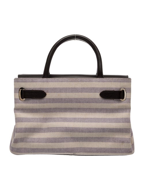 Asprey Canvas Top Handle Bag