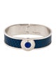 Asprey Lapis Lazuli & Lizard Bond Street Narrow Button Cuff Bracelet