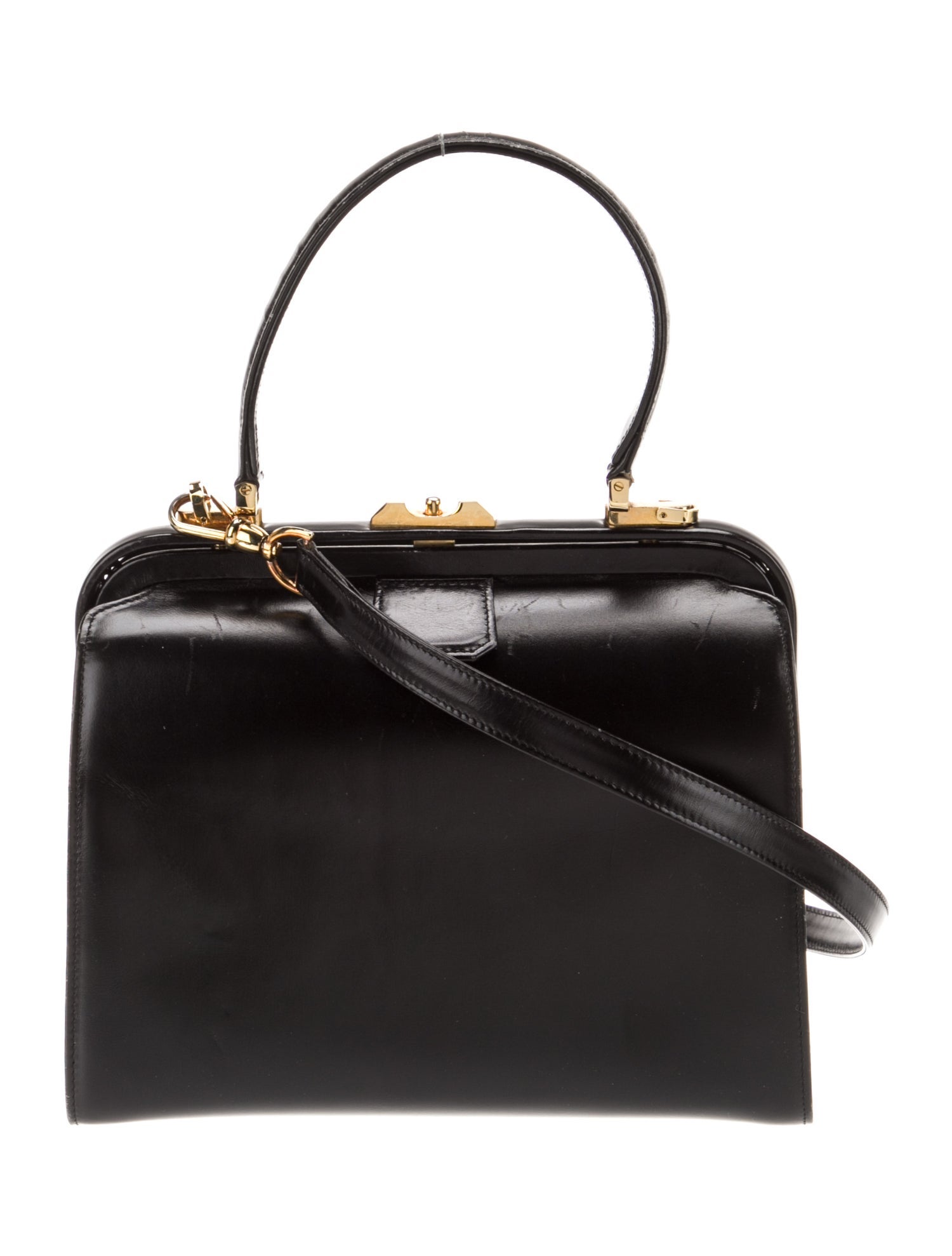 Asprey Leather Top Handle Bag