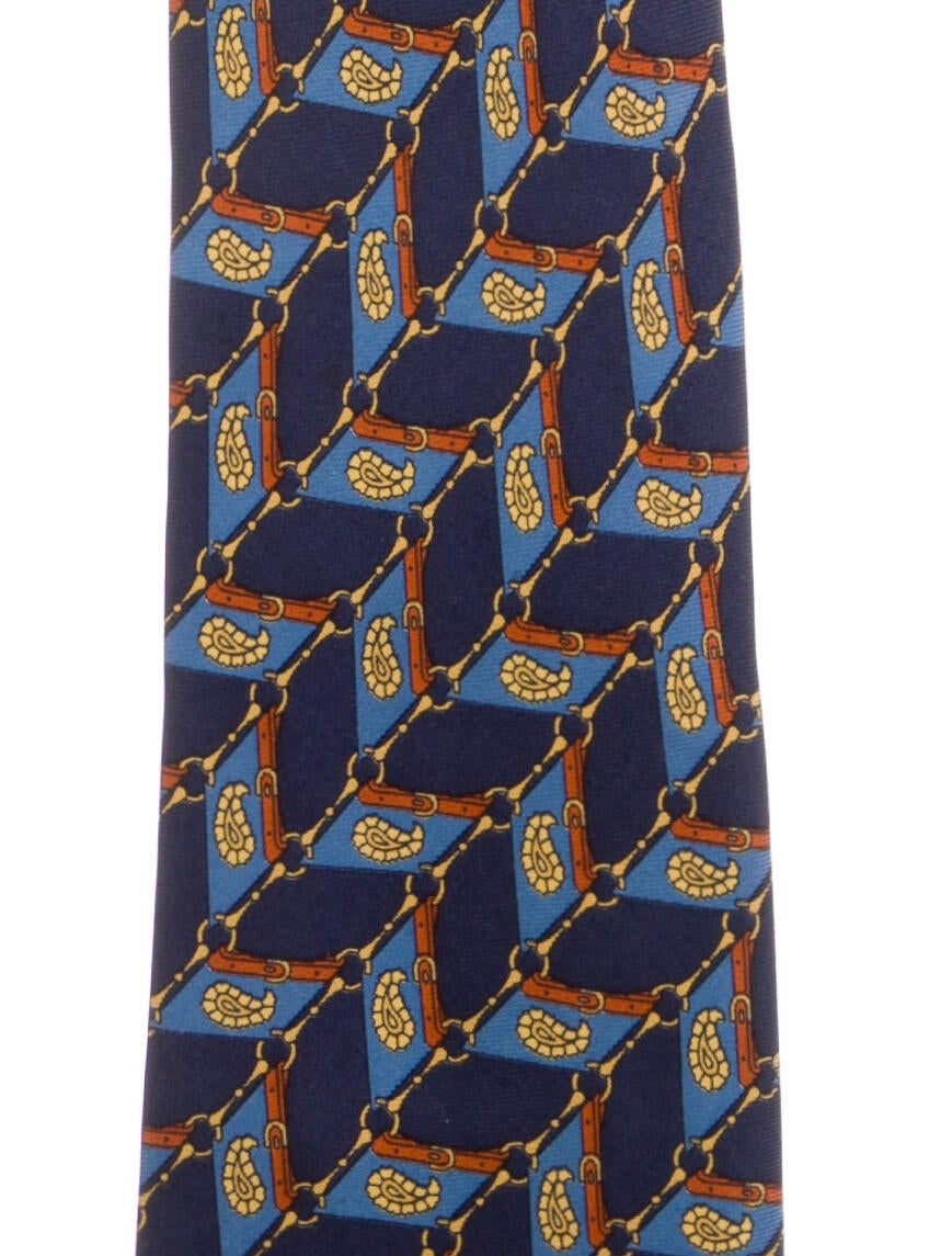 Asprey Silk Printed Tie
