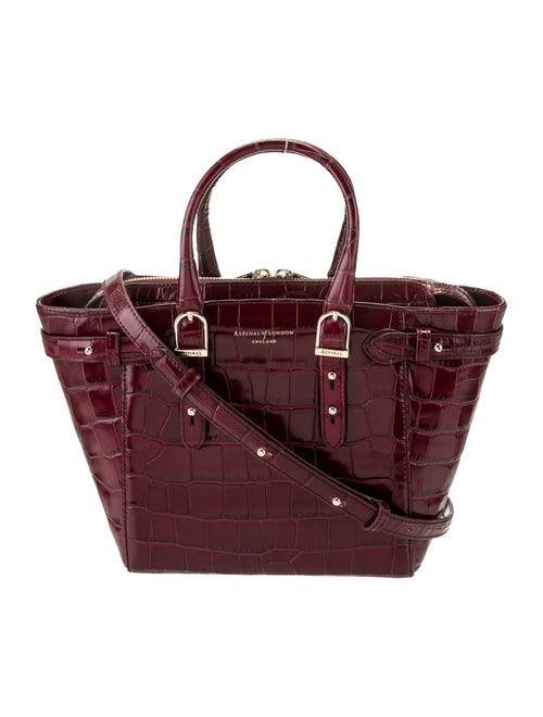 Aspinal of London Embossed Leather Top Handle Bag