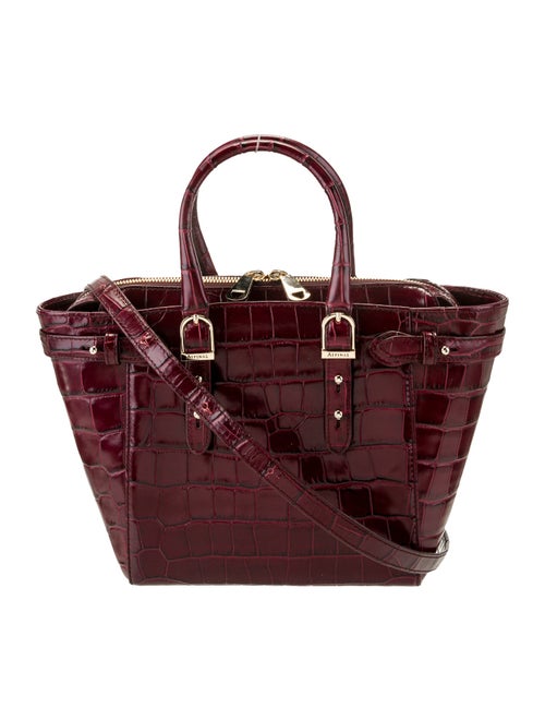 Aspinal of London Embossed Leather Top Handle Bag