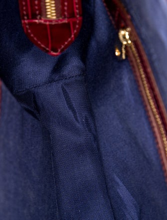 Aspinal of London Embossed Leather Top Handle Bag