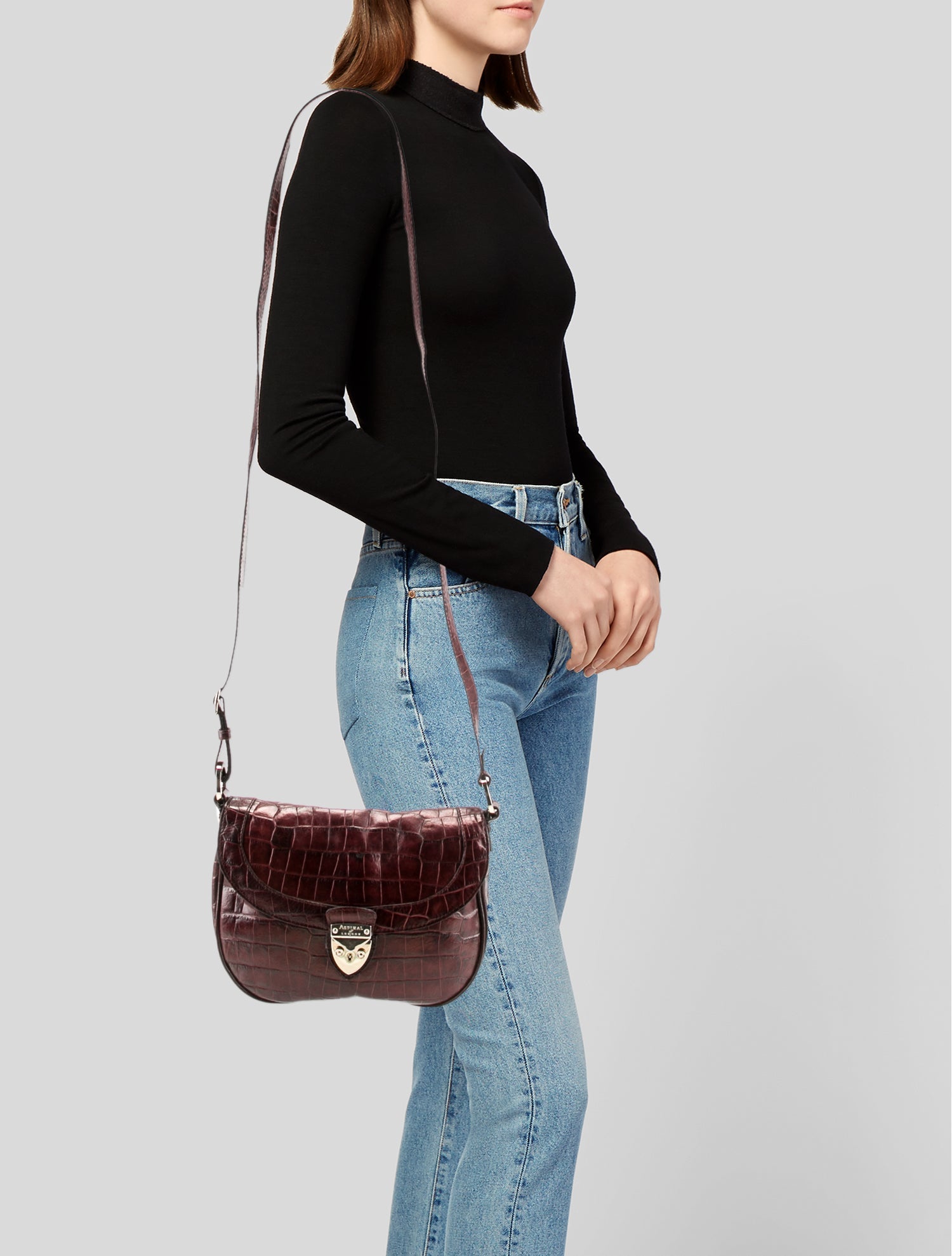 Aspinal of London Leather Crossbody Bag