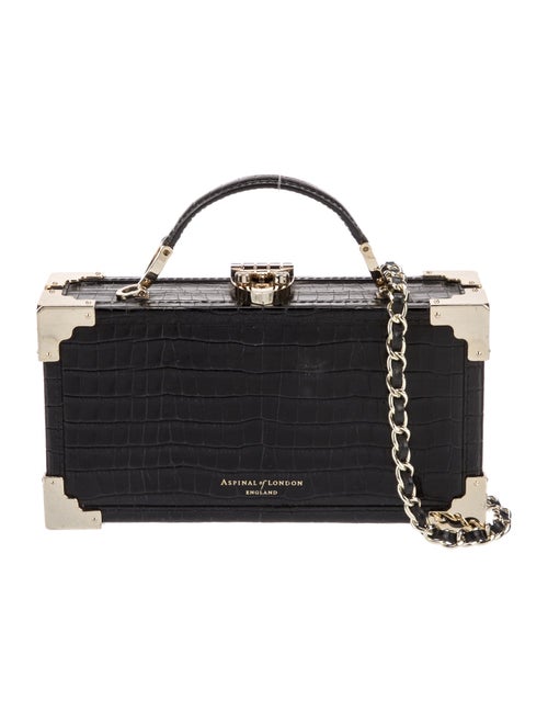 Aspinal of London Embossed Leather Top Handle Bag