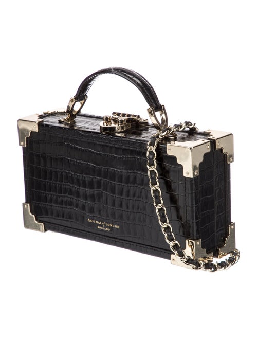 Aspinal of London Embossed Leather Top Handle Bag