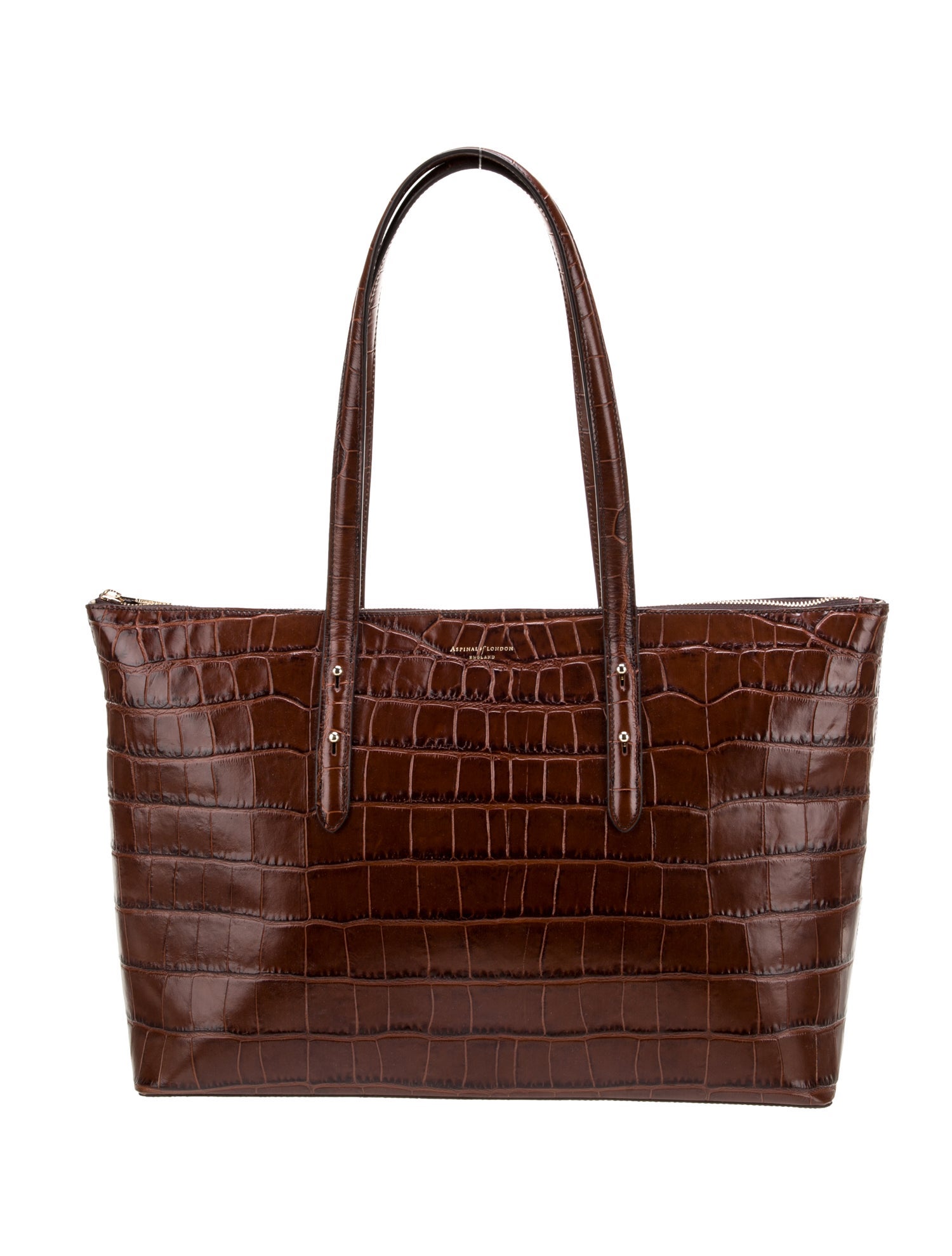 Aspinal of London Embossed Leather Tote