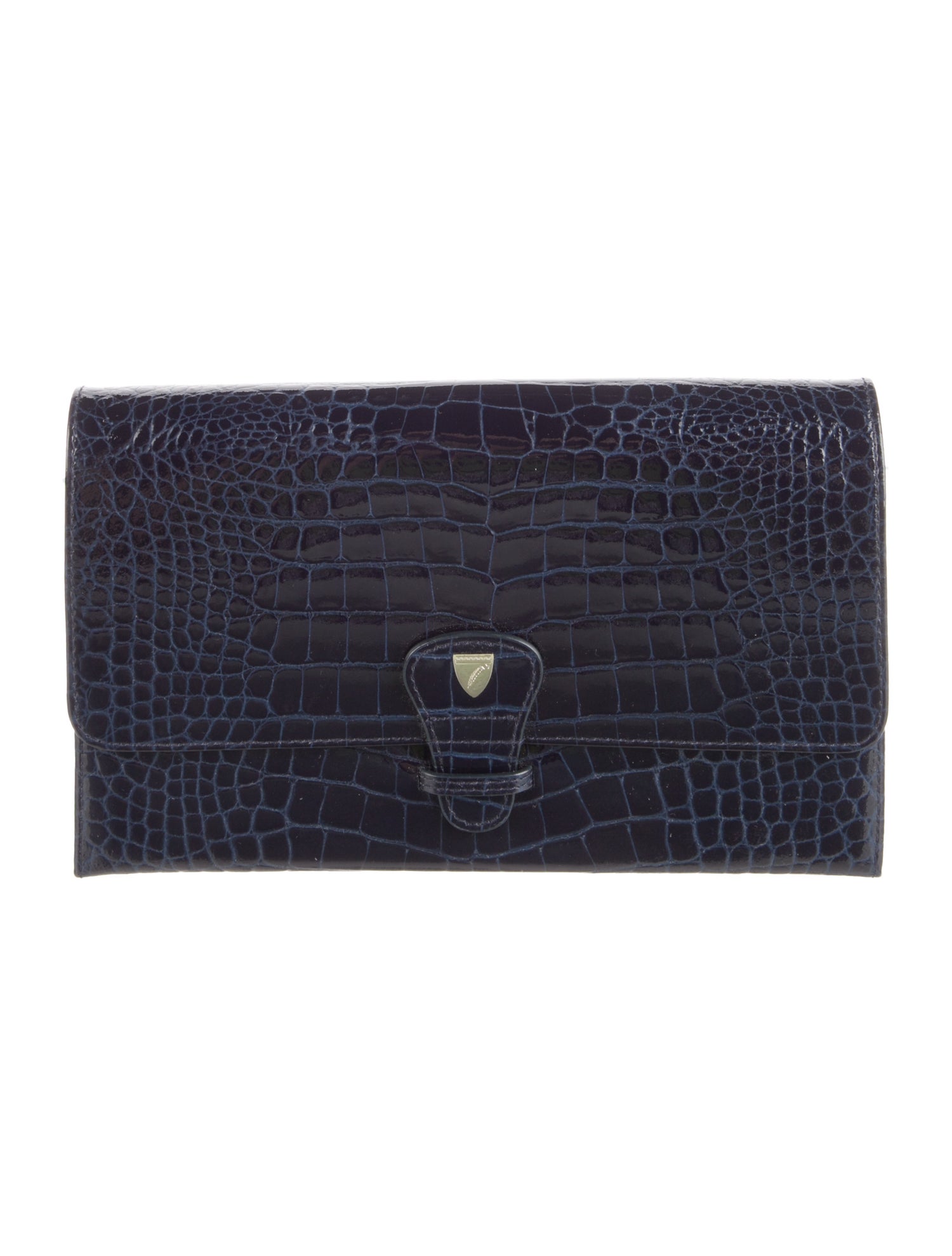 Aspinal of London Embossed Leather Compact Wallet