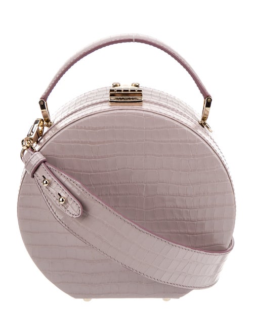 Aspinal of London Embossed Leather Top Handle Bag