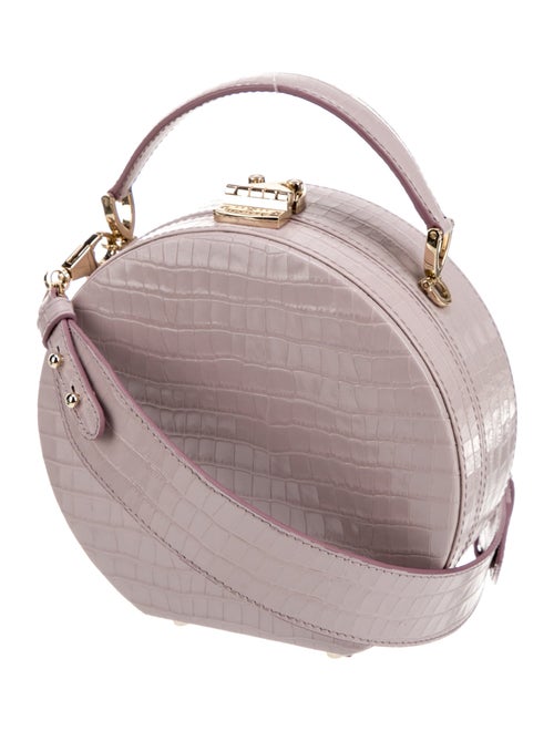 Aspinal of London Embossed Leather Top Handle Bag