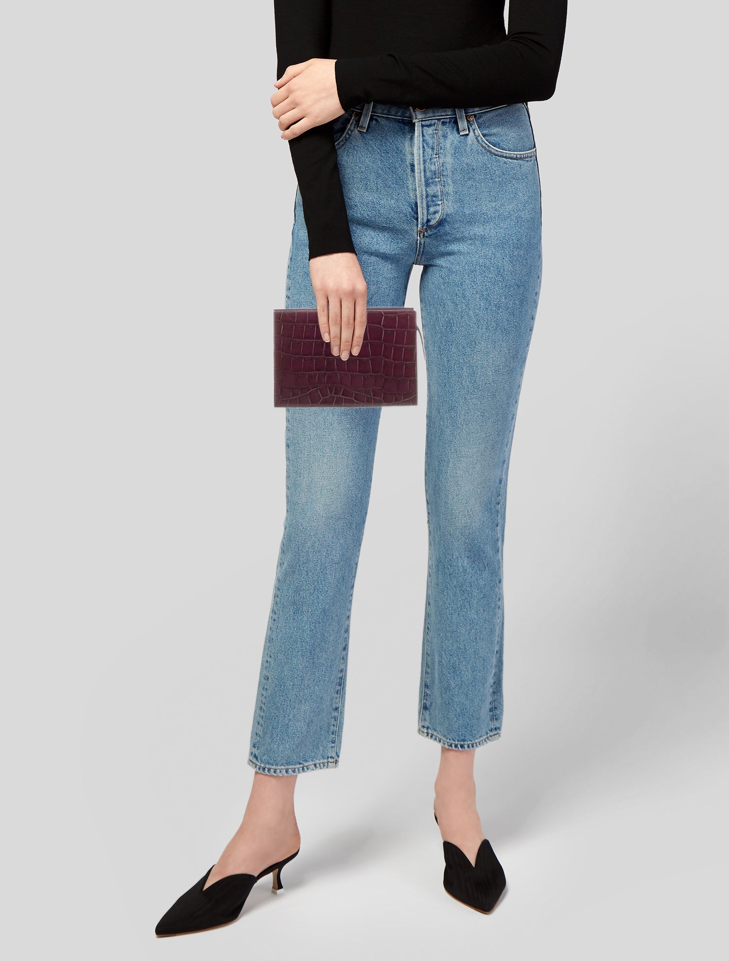 Aspinal of London Embossed Leather Portfolio