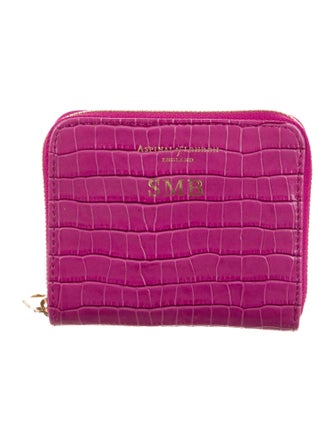 Aspinal of London Crocodile Compact Wallet
