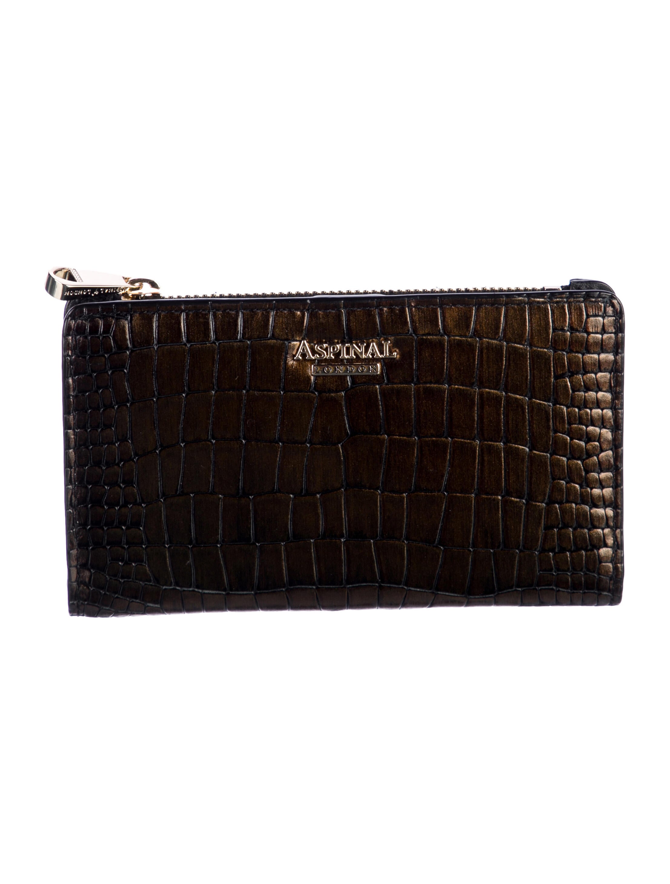 Aspinal of London Embossed Leather Printed Wallet