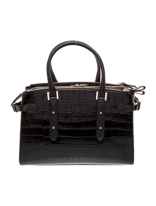 Aspinal of London Embossed Leather Top Handle Bag
