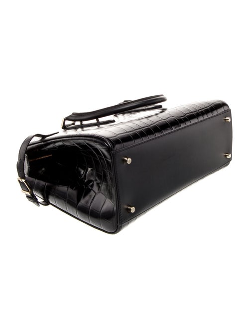 Aspinal of London Embossed Leather Top Handle Bag