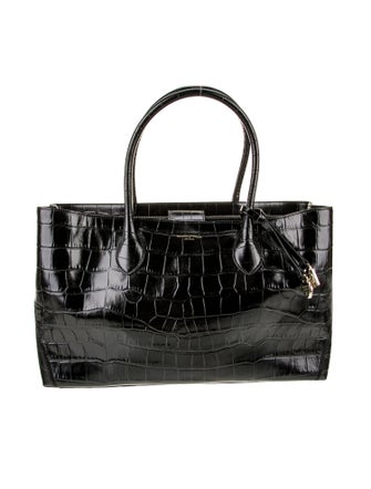 Aspinal of London Embossed Leather Top Handle Bag