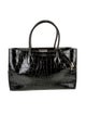 Aspinal of London Embossed Leather Top Handle Bag