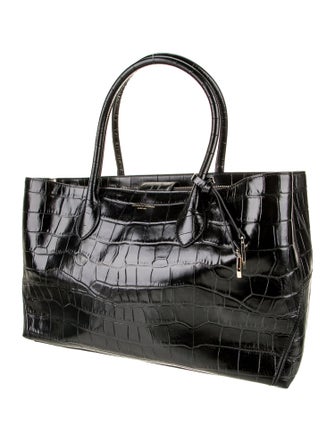 Aspinal of London Embossed Leather Top Handle Bag