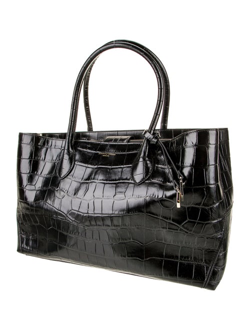 Aspinal of London Embossed Leather Top Handle Bag