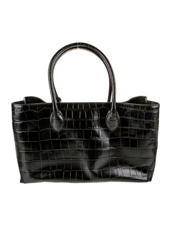 Aspinal of London Embossed Leather Top Handle Bag