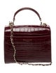 Aspinal of London Embossed Leather Top Handle Bag