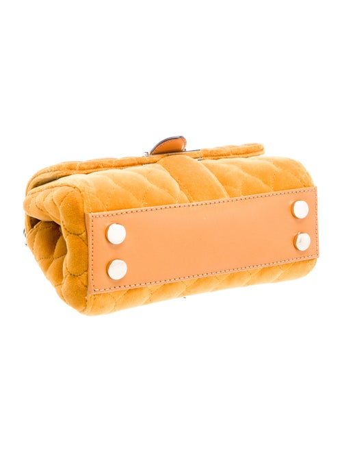 Aspinal of London Velvet Shoulder Bag