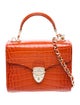 Aspinal of London Embossed Leather Shoulder Bag