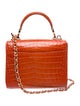 Aspinal of London Embossed Leather Shoulder Bag