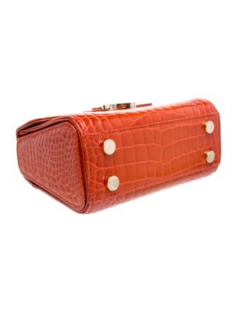 Aspinal of London Embossed Leather Shoulder Bag