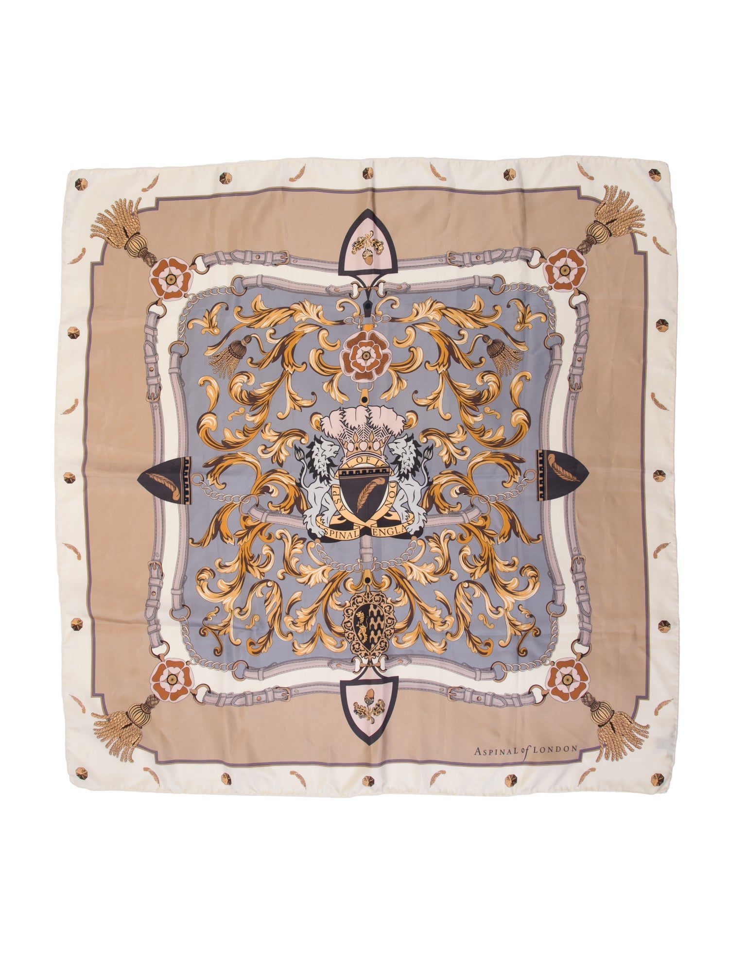 Aspinal of London Silk Printed Scarf