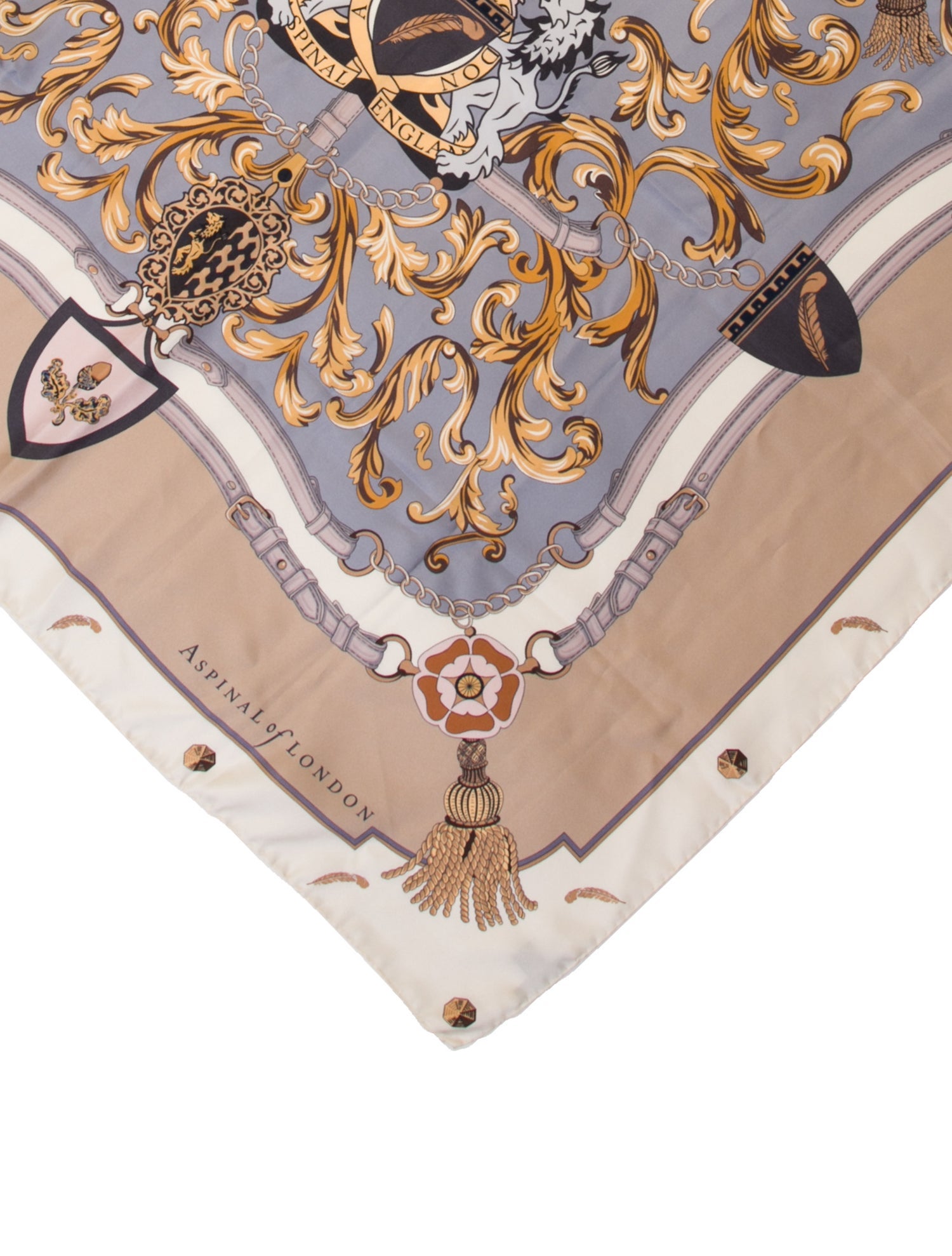 Aspinal of London Silk Printed Scarf