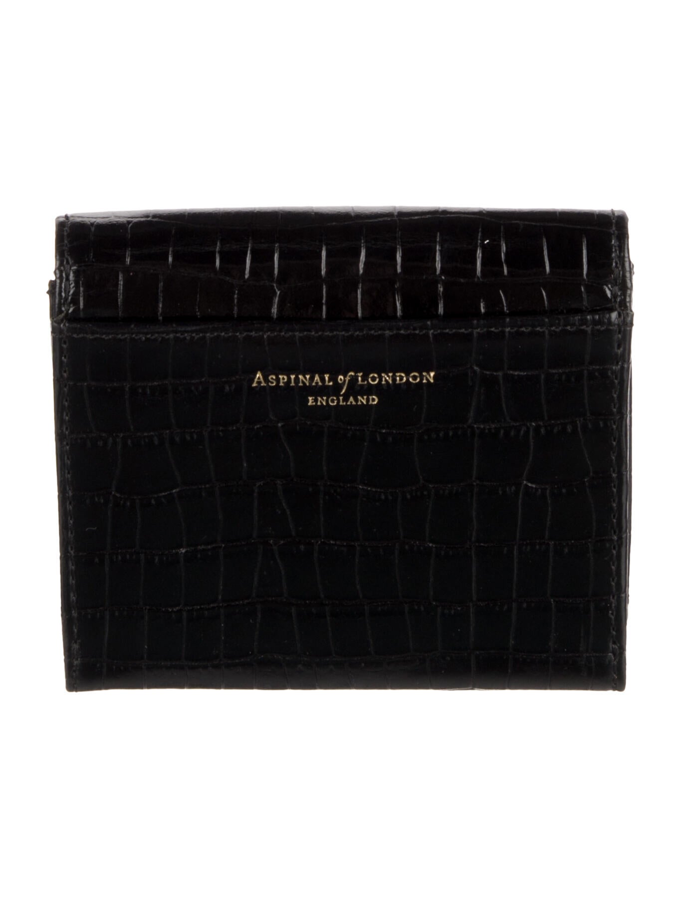 Aspinal of London Embossed Leather Printed Coin Pouch