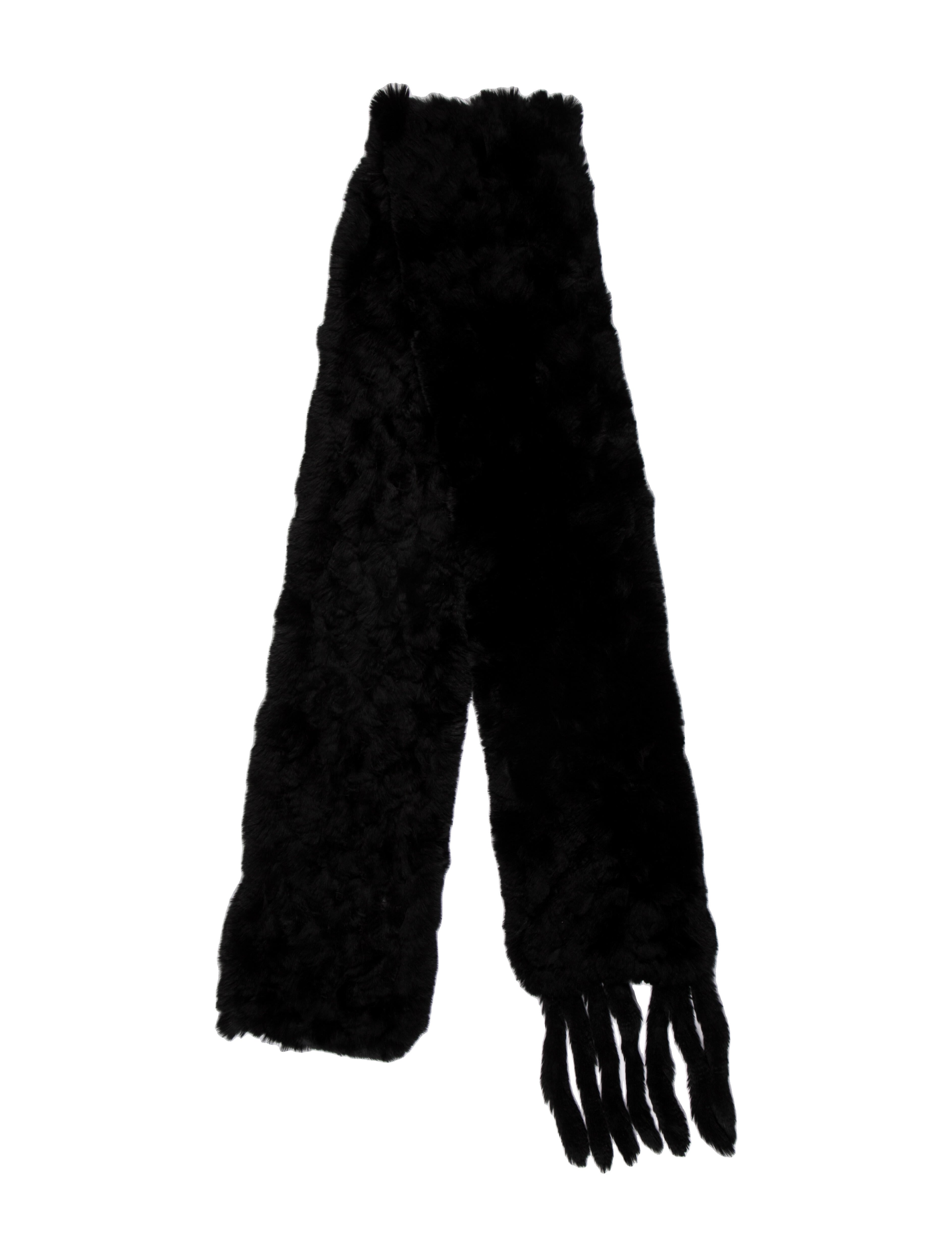 Fur Fur Scarf Brown Scarves and Shawls, Accessories FUR52136 The