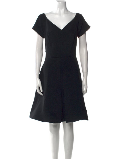 Arnold Scaasi V-Neck Knee-Length Dress